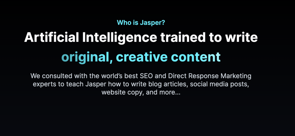 Jasper AI Songwriting software