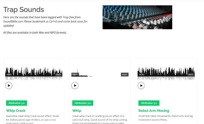 Free Trap Sound Effect by Sound bible