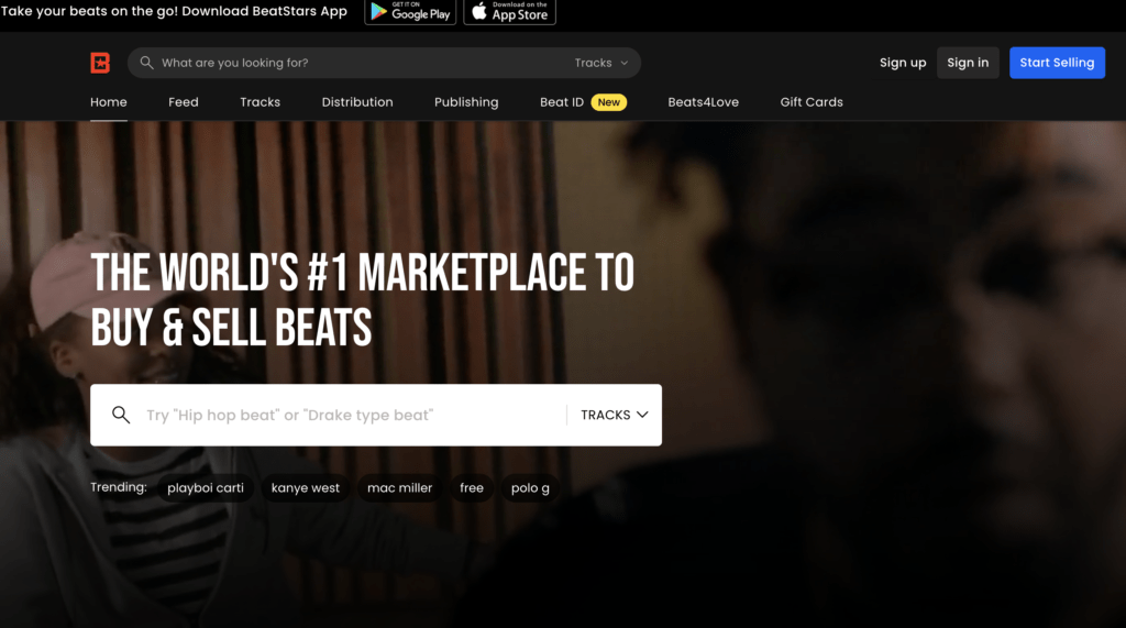 BeatStars website
