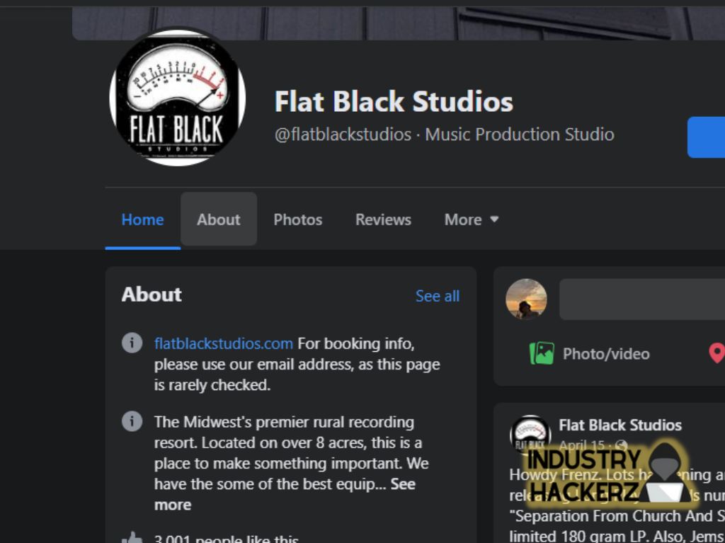 FLAT BLACK STUDIOS {RURAL RECORDING RESORT}