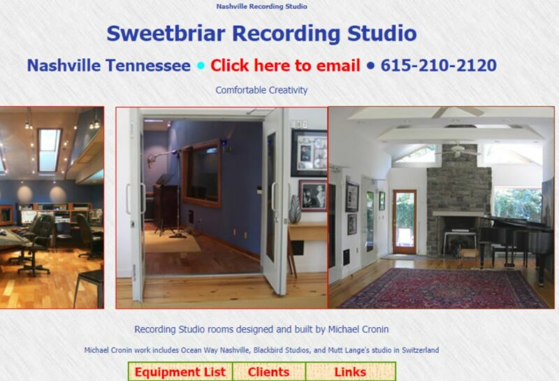 Sweetbriar Recording Studio
