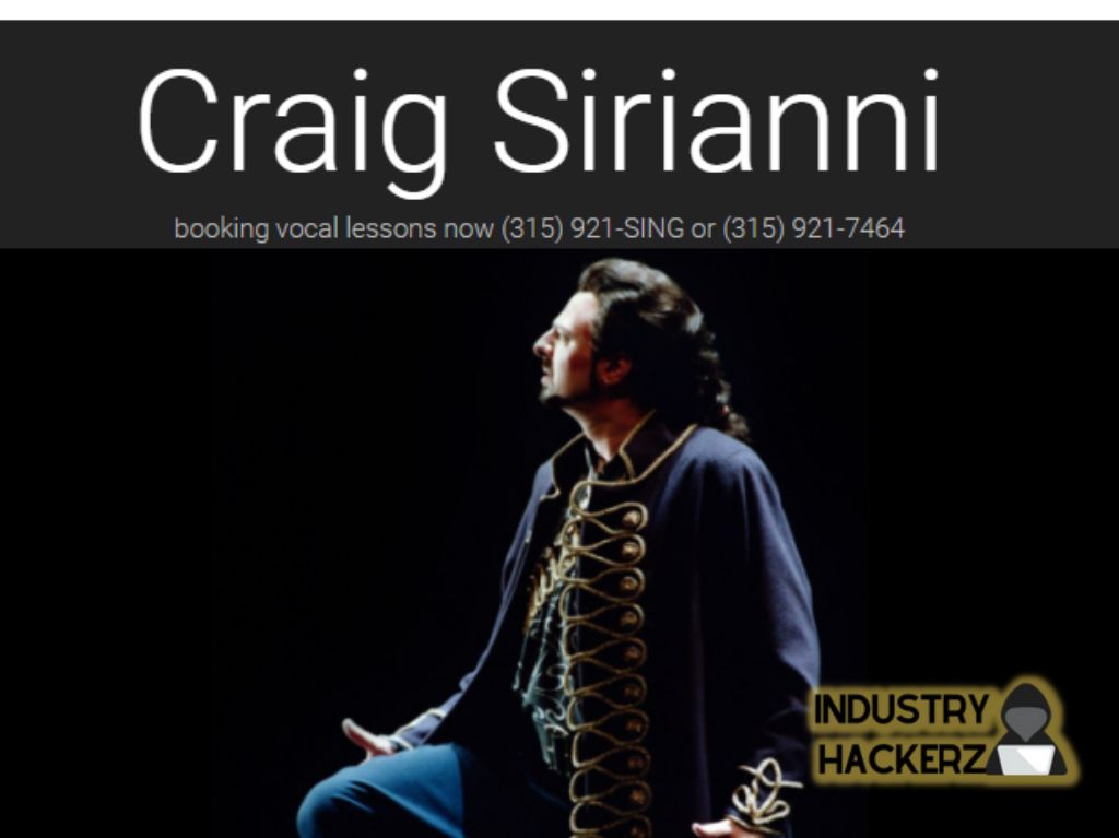 Craig Sirianni Vocal Studios