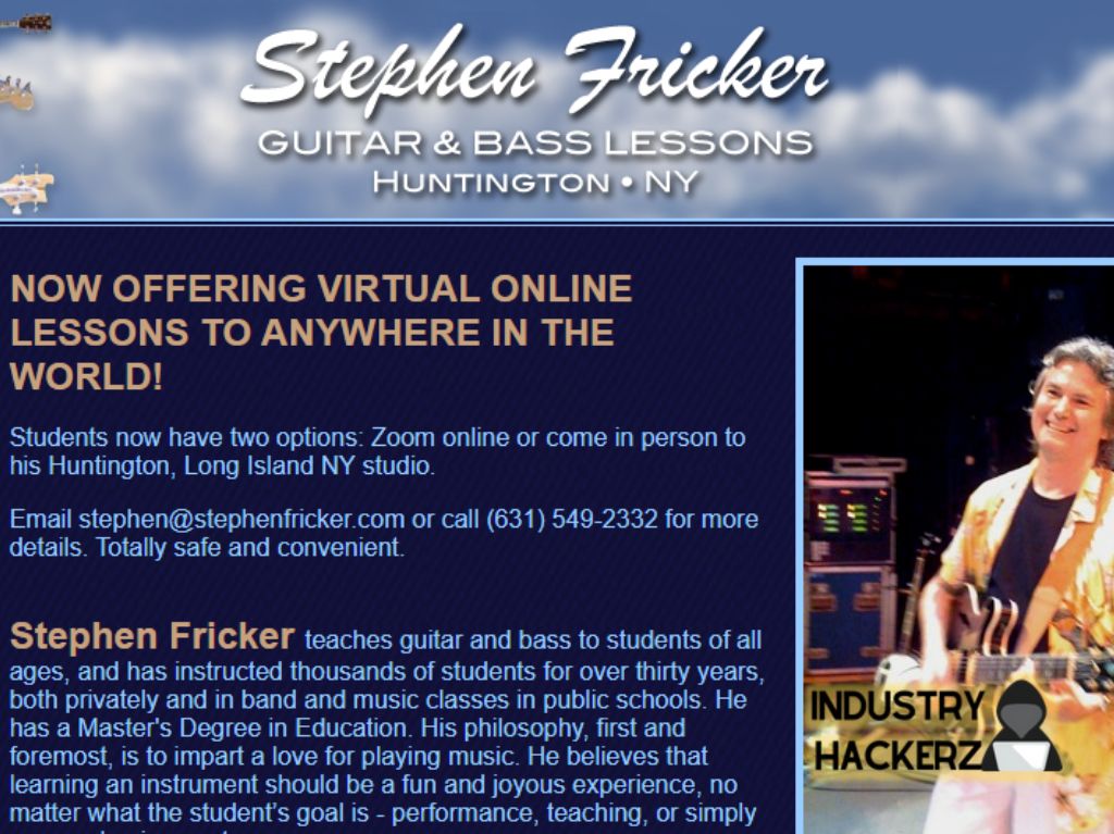 Stephen Fricker: Guitar & Bass Lessons
