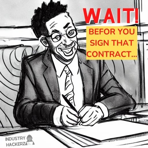 BEFORE YOU SIGN THAT CONTRACT Industry Hackerz Original Art