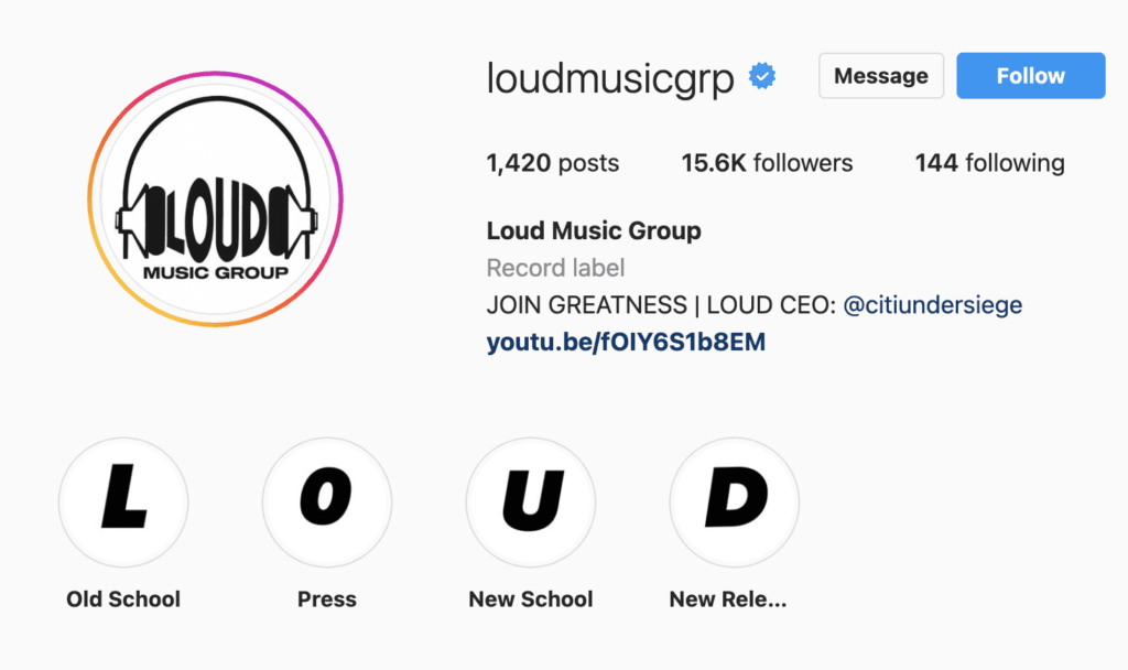Loud Music Group Instagram