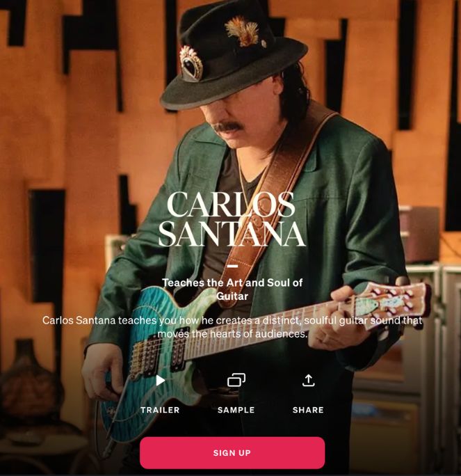 Carlos Santana Teaches The Art & Soul Of Guitar Via Masterclass