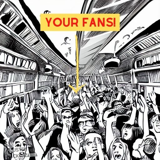 fans on tour Industry Hackerz Original Art sketch