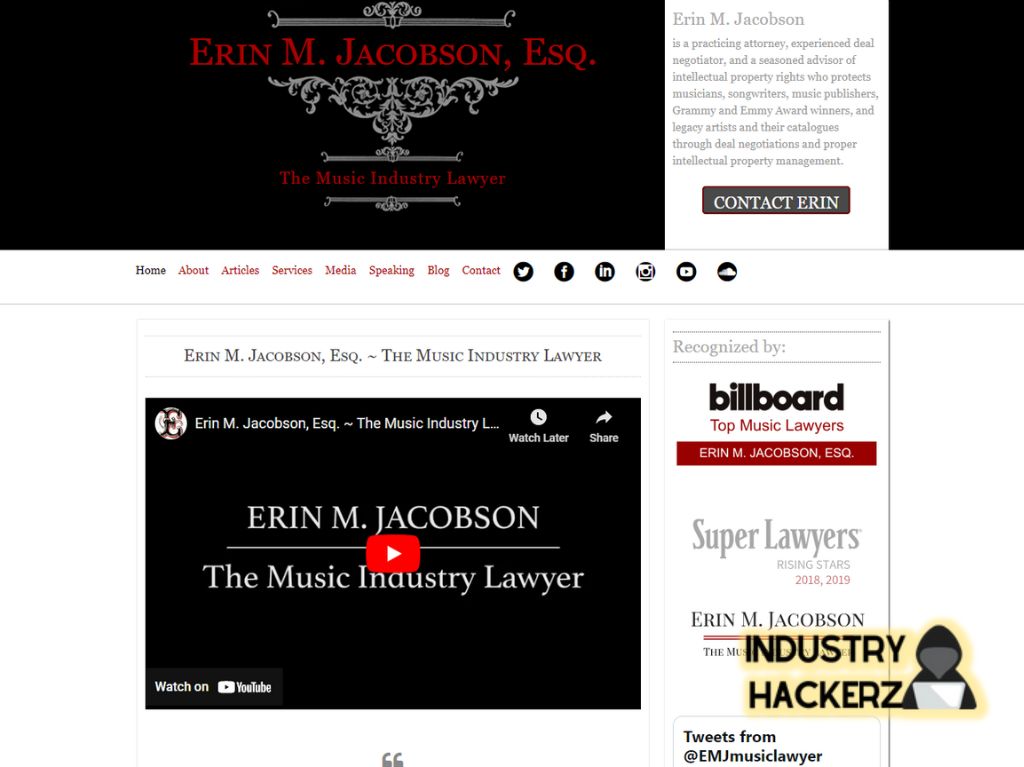 Erin M. Jacobson - The Music Industry Lawyer