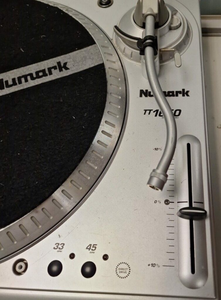 The tonearm is not tracking at the proper weight.