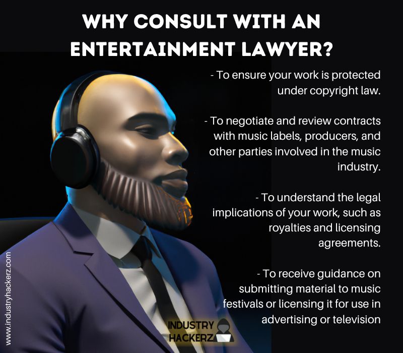 why consult with an entertainment lawyer infographic?
