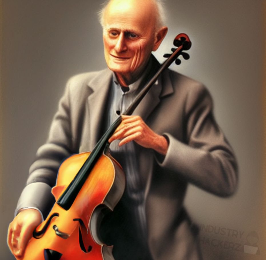 Yehudi Menuhin, high-quality photorealistic, detailed painting