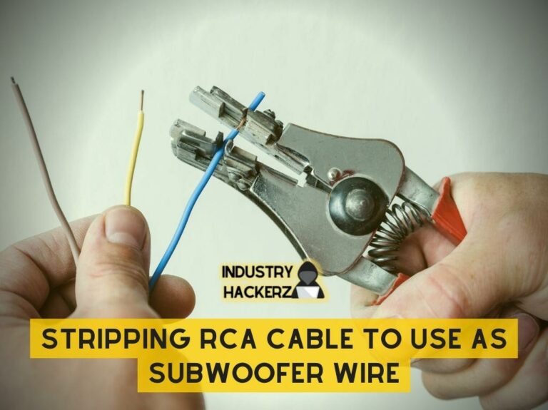 Stripping RCA Cable To Use As Subwoofer WireStripping RCA Cable To Use As Subwoofer Wire