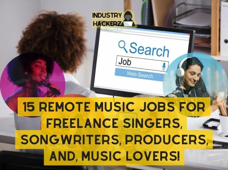 15 Remote Music Jobs For Freelance Singers Songwriters Producers and Music Lovers
