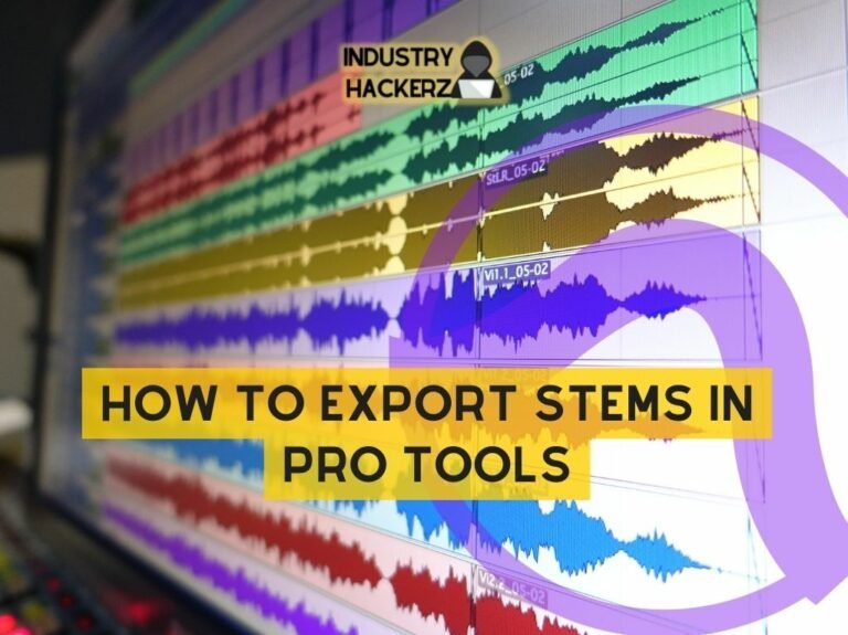 How To Export Stems In Pro Tools