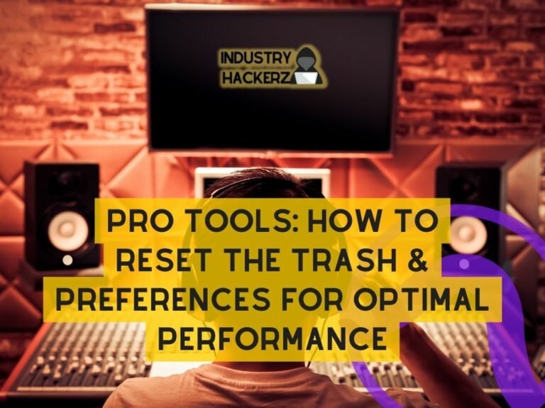 Pro Tools: How To Reset The Trash & Preferences For Optimal Performance