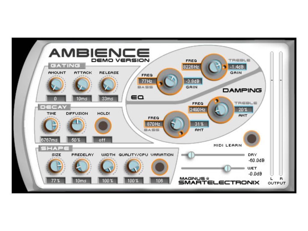 Ambience by Smartelectronix: A Go-to Reverb VST for Vocals and Instruments