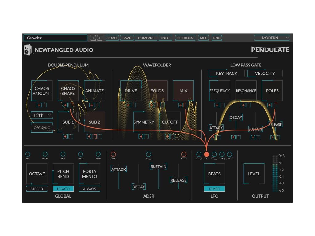Eventide Pendulate: Exploring Chaotic Oscillator Synthesis