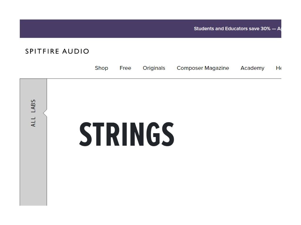 Labs Strings by Spitfire Audio