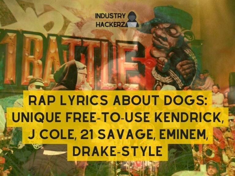 Rap Lyrics About Dogs Unique FREE To Use Kendrick J Cole 21 Savage Eminem Drake Style