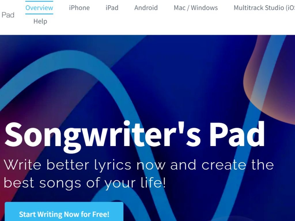 1. Songwriter's Pad