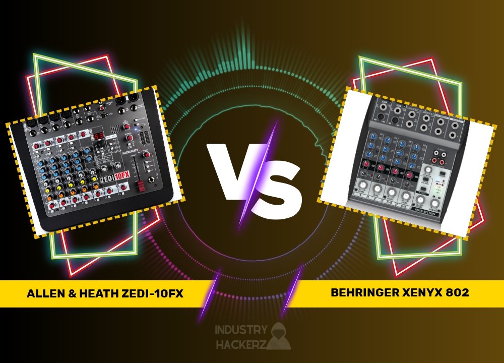 Allen & Heath ZEDi-10FX vs Behringer Xenyx 802: Detailed Mixer Comparison and Buyer's Guide (2024)