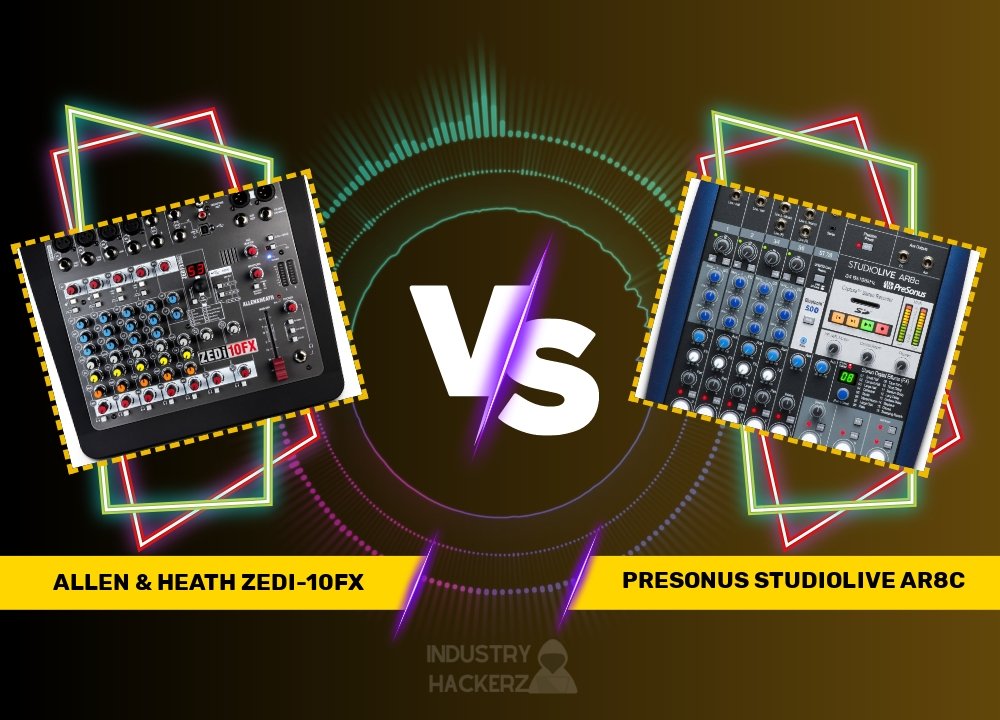 Allen & Heath ZEDi-10FX vs PreSonus StudioLive AR8c: An In-depth Mixer Comparison Guide for Buyers (2024)