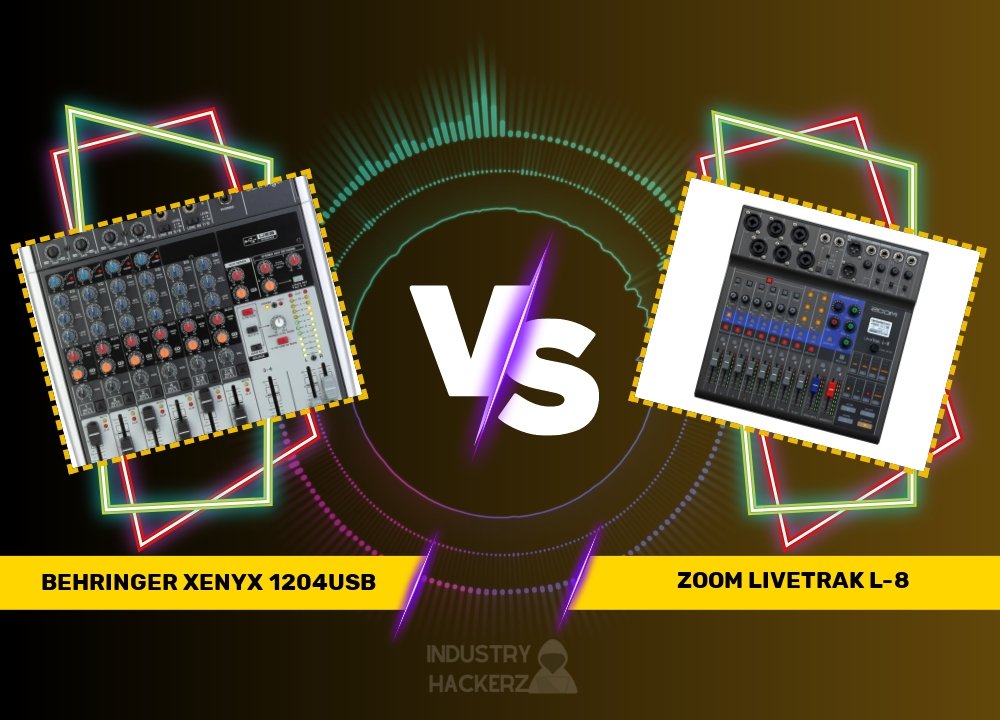 Behringer Xenyx 1204USB vs Zoom LiveTrak L-8: Detailed Mixer Comparison and Buyer's Guide (2023)