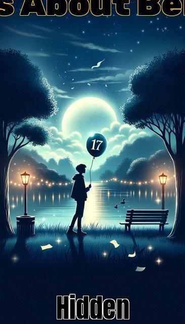 turning 17 pinsIllustration of a serene park setting at twilight. In the foreground a silhouette of a teenager holding a 17 balloon is seen embodying the freedom Medium