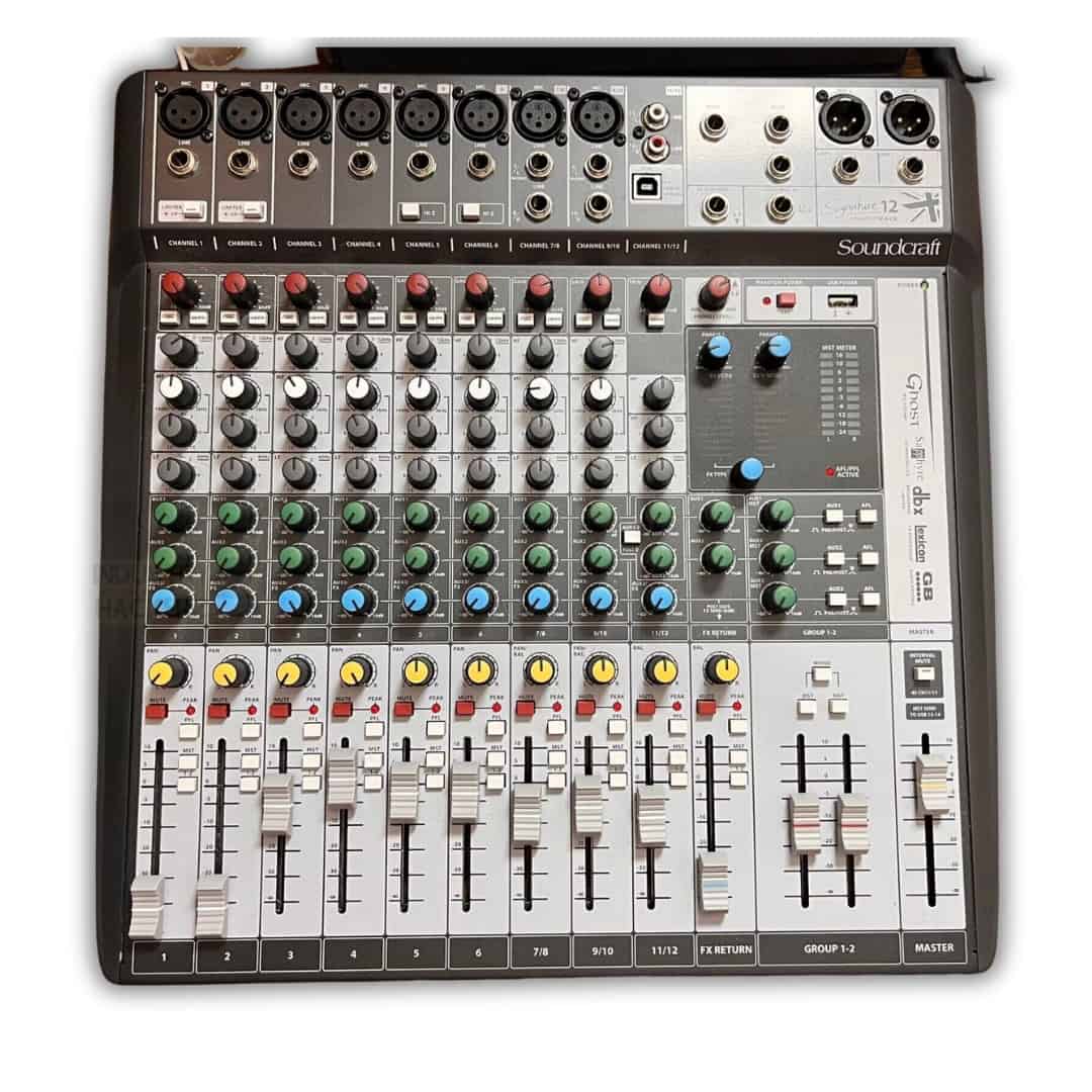 Soundcraft Signature 22MKT record up to 22 tracks simultaneously