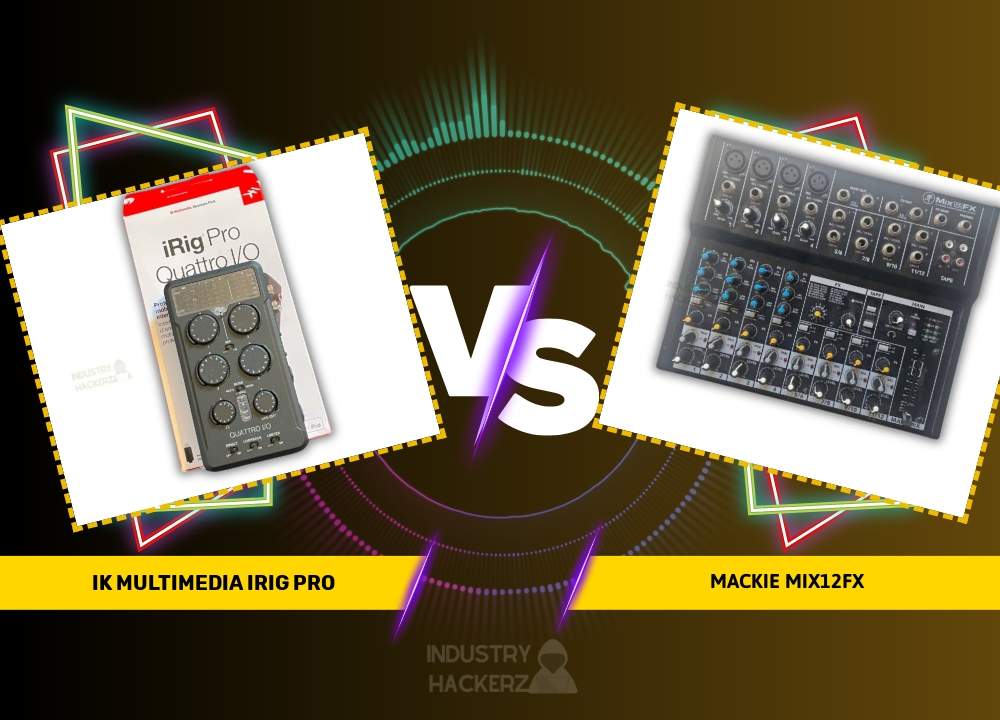 ik multimedia irig pro vs mackie mix12fx